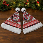 Illawarra Dragons Fire Personalised Christmas Santa Hat Christmas Rugby League Spirit - Aussie Hoodie