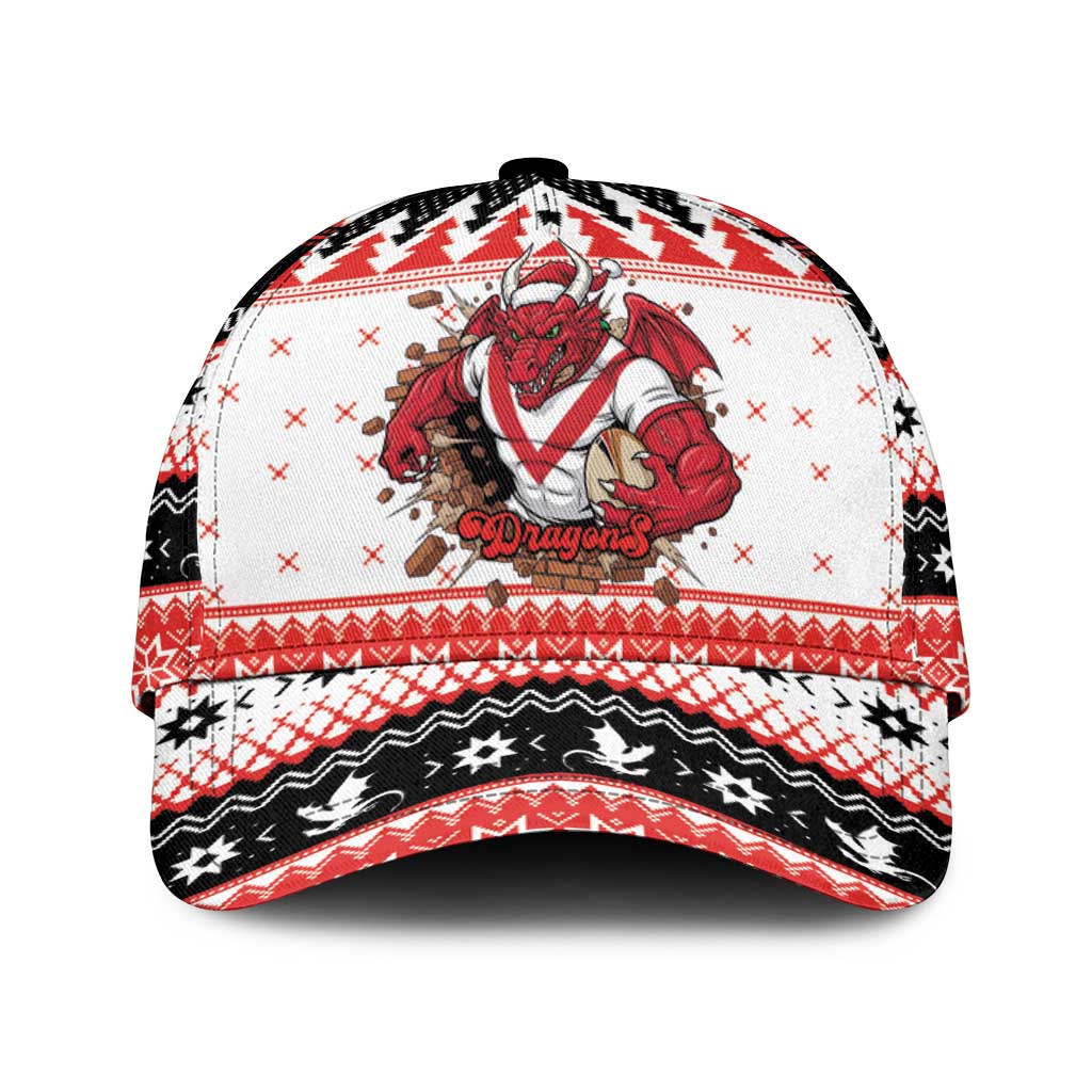 Illawarra Dragons Fire Classic Cap Christmas Rugby League Spirit - Aussie Hoodie