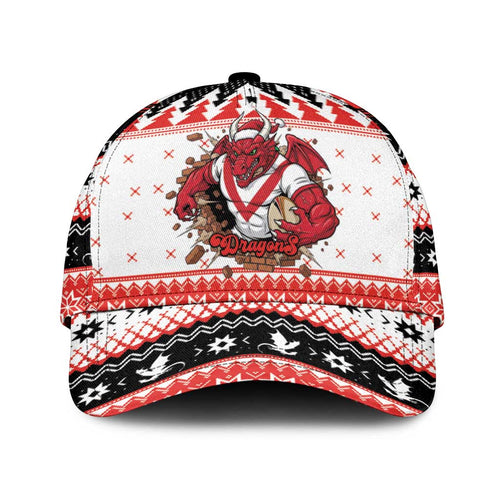 Illawarra Dragons Fire Classic Cap Christmas Rugby League Spirit - Aussie Hoodie