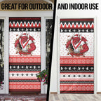Illawarra Dragons Fire Personalised Door Cover Christmas Rugby League Spirit - Aussie Hoodie