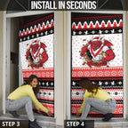 Illawarra Dragons Fire Personalised Door Cover Christmas Rugby League Spirit - Aussie Hoodie