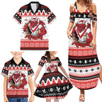 Illawarra Dragons Fire Personalised Family Matching Summer Maxi Dress and Hawaiian Shirt Christmas Rugby League Spirit - Aussie Hoodie