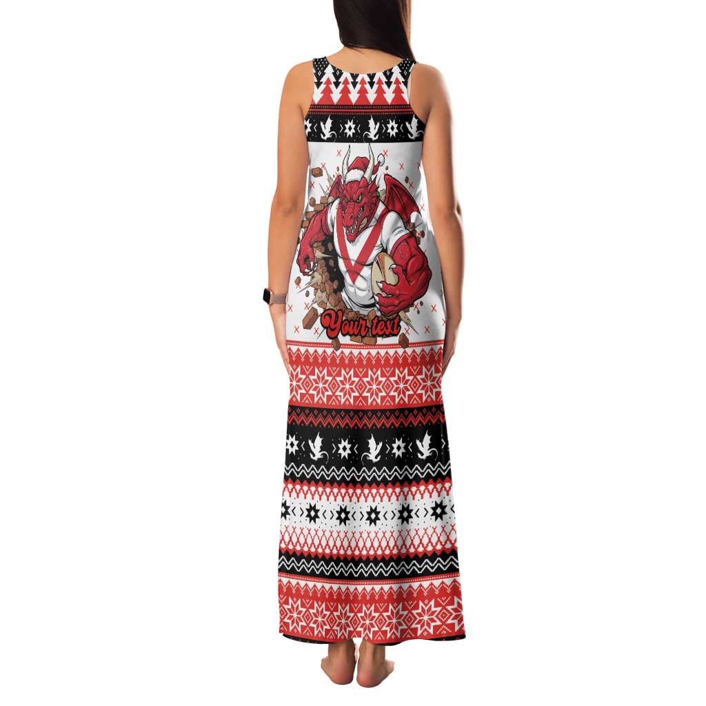 Illawarra Dragons Fire Personalised Family Matching Tank Maxi Dress and Hawaiian Shirt Christmas Rugby League Spirit - Aussie Hoodie