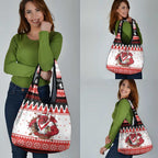 Illawarra Dragons Fire Personalised Grocery Bag Christmas Rugby League Spirit - Aussie Hoodie