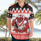 Illawarra Dragons Fire Personalised Hawaiian Shirt Christmas Rugby League Spirit - Aussie Hoodie