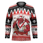 Illawarra Dragons Fire Personalised Hockey Jersey Christmas Rugby League Spirit - Aussie Hoodie