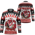 Illawarra Dragons Fire Personalised Hockey Jersey Christmas Rugby League Spirit - Aussie Hoodie