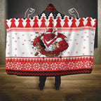 Illawarra Dragons Fire Personalised Hooded Blanket Christmas Rugby League Spirit - Aussie Hoodie