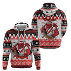 Illawarra Dragons Fire Personalised Hoodie Christmas Rugby League Spirit - Aussie Hoodie