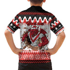 Illawarra Dragons Fire Personalised Kid Hawaiian Shirt Christmas Rugby League Spirit - Aussie Hoodie