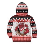 Illawarra Dragons Fire Personalised Kid Hoodie Christmas Rugby League Spirit - Aussie Hoodie