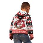 Illawarra Dragons Fire Personalised Kid Hoodie Christmas Rugby League Spirit - Aussie Hoodie