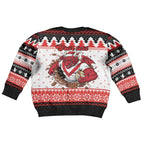 Illawarra Dragons Fire Personalised Kid Ugly Christmas Sweater Christmas Rugby League Spirit - Aussie Hoodie