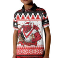Illawarra Dragons Fire Personalised Kid Polo Shirt Christmas Rugby League Spirit - Aussie Hoodie
