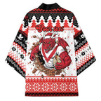 Illawarra Dragons Fire Personalised Kimono Christmas Rugby League Spirit - Aussie Hoodie