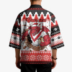 Illawarra Dragons Fire Personalised Kimono Christmas Rugby League Spirit - Aussie Hoodie
