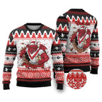 Illawarra Dragons Fire Personalised Ugly Christmas Sweater Christmas Rugby League Spirit - Aussie Hoodie