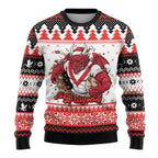 Illawarra Dragons Fire Personalised Ugly Christmas Sweater Christmas Rugby League Spirit - Aussie Hoodie