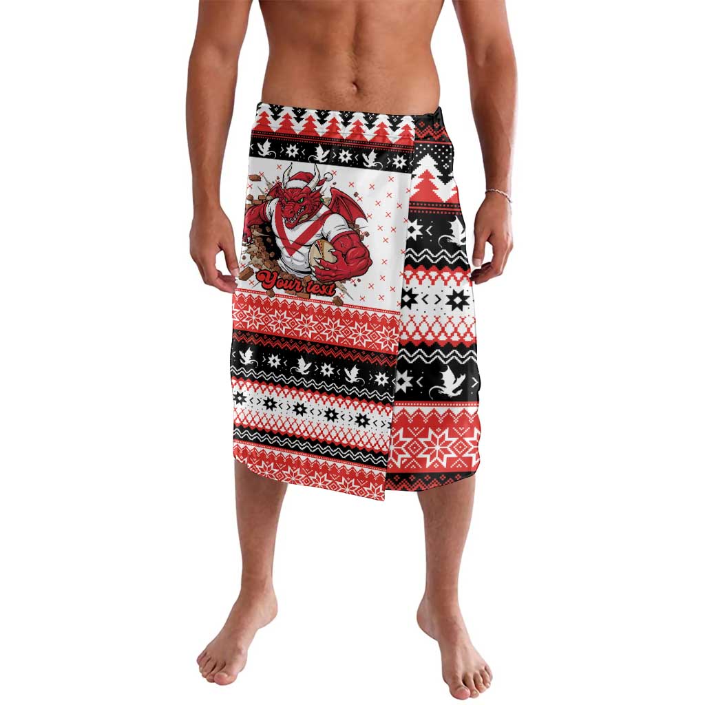 Illawarra Dragons Fire Personalised Lavalava Christmas Rugby League Spirit - Aussie Hoodie