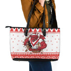 Illawarra Dragons Fire Personalised Leather Tote Bag Christmas Rugby League Spirit - Aussie Hoodie