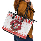 Illawarra Dragons Fire Personalised Leather Tote Bag Christmas Rugby League Spirit - Aussie Hoodie