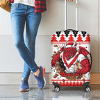 Illawarra Dragons Fire Personalised Luggage Cover Christmas Rugby League Spirit - Aussie Hoodie