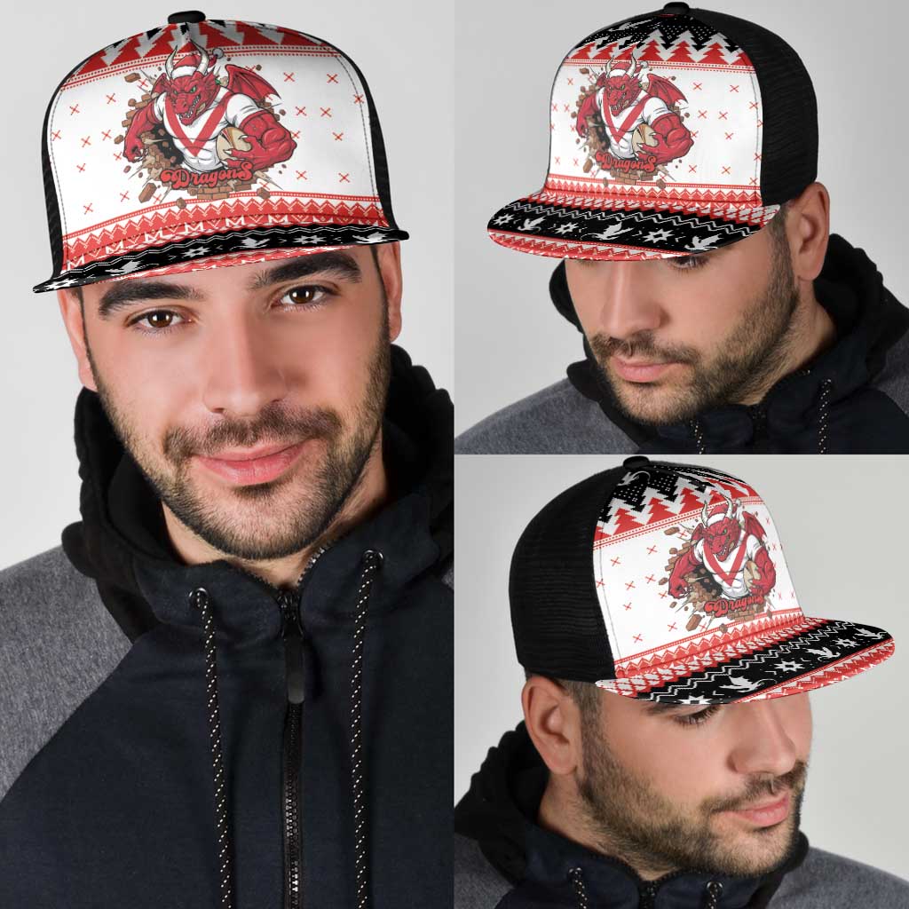 Illawarra Dragons Fire Mesh Trucker Cap Christmas Rugby League Spirit - Aussie Hoodie
