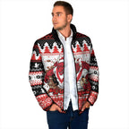 Illawarra Dragons Fire Personalised Padded Jacket Christmas Rugby League Spirit - Aussie Hoodie