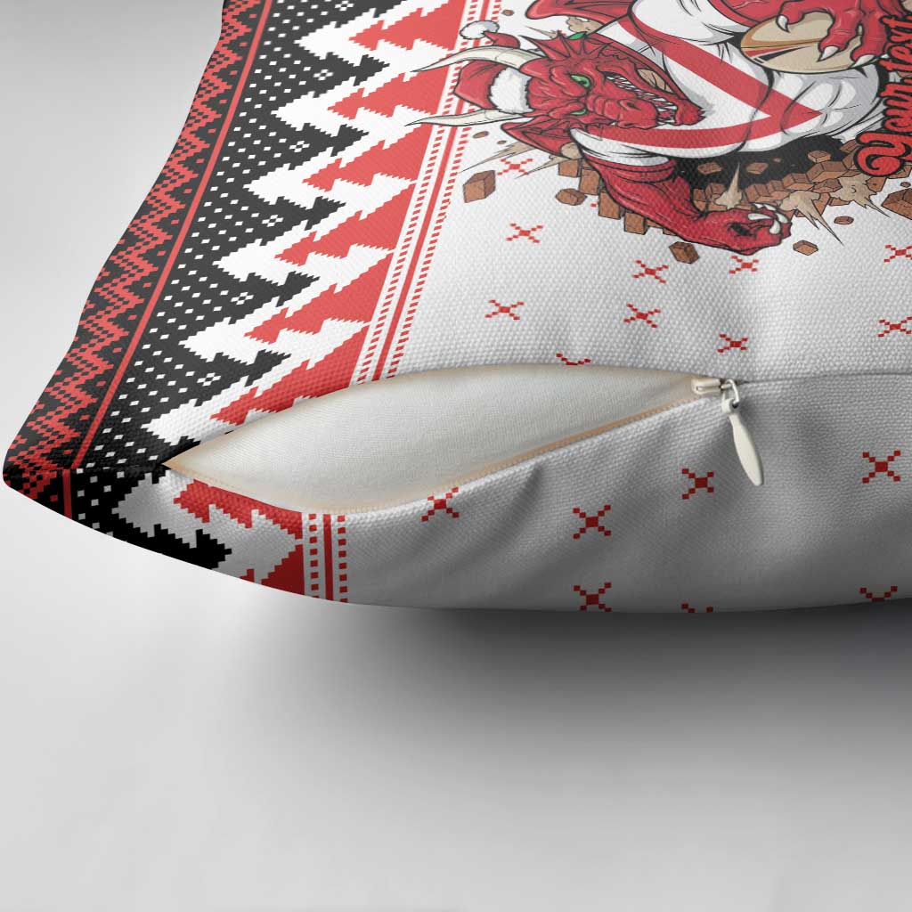 Illawarra Dragons Fire Personalised Pillow Cover Christmas Rugby League Spirit - Aussie Hoodie