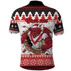 Illawarra Dragons Fire Personalised Polo Shirt Christmas Rugby League Spirit - Aussie Hoodie