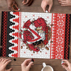 Illawarra Dragons Fire Personalised Puzzle Christmas Rugby League Spirit - Aussie Hoodie
