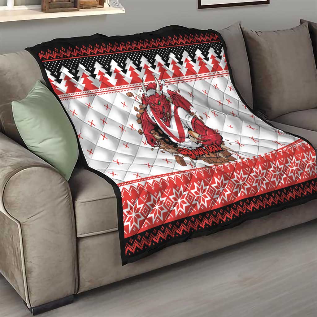 Illawarra Dragons Fire Personalised Quilt Christmas Rugby League Spirit - Aussie Hoodie