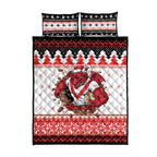 Illawarra Dragons Fire Personalised Quilt Bed Set Christmas Rugby League Spirit - Aussie Hoodie