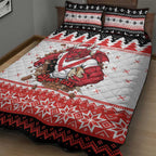 Illawarra Dragons Fire Personalised Quilt Bed Set Christmas Rugby League Spirit - Aussie Hoodie