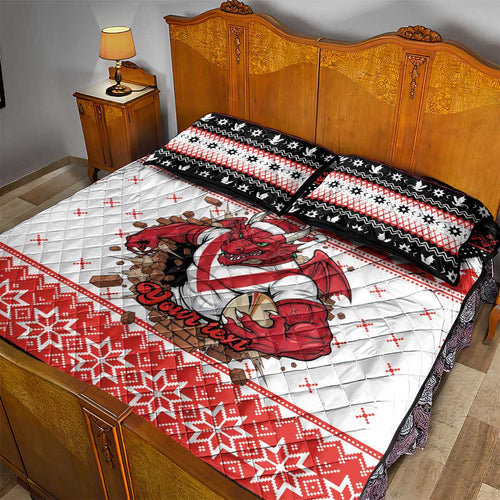 Illawarra Dragons Fire Personalised Quilt Bed Set Christmas Rugby League Spirit - Aussie Hoodie