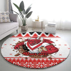 Illawarra Dragons Fire Personalised Round Carpet Christmas Rugby League Spirit - Aussie Hoodie