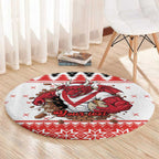 Illawarra Dragons Fire Personalised Round Carpet Christmas Rugby League Spirit - Aussie Hoodie