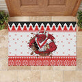 Illawarra Dragons Fire Personalised Rubber Doormat Christmas Rugby League Spirit - Aussie Hoodie