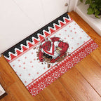 Illawarra Dragons Fire Personalised Rubber Doormat Christmas Rugby League Spirit - Aussie Hoodie