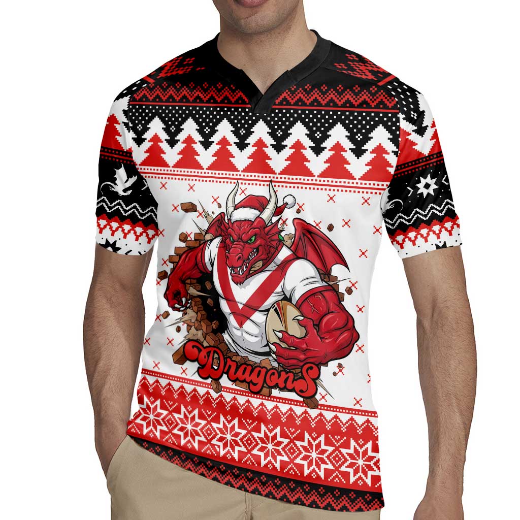 Illawarra Dragons Fire Personalised Rugby Jersey Christmas Rugby League Spirit - Aussie Hoodie