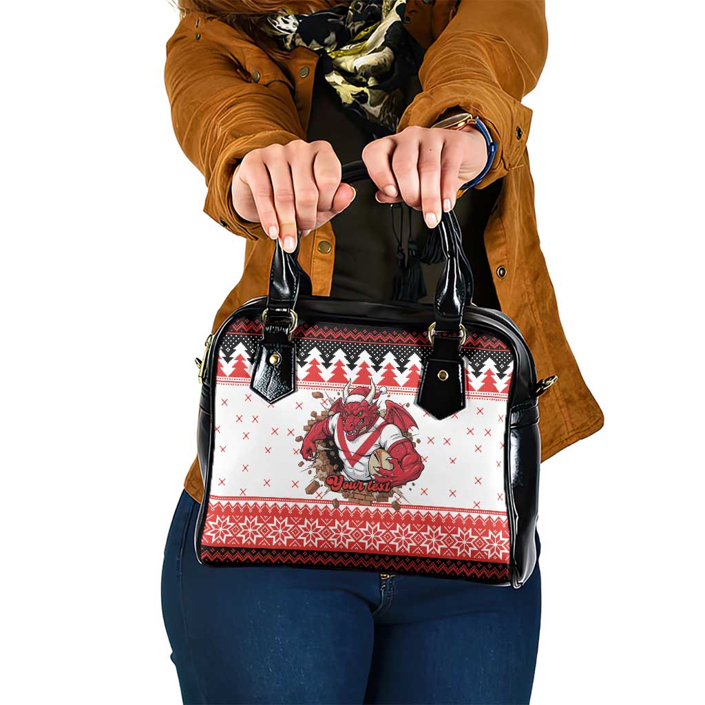 Illawarra Dragons Fire Personalised Shoulder Handbag Christmas Rugby League Spirit - Aussie Hoodie
