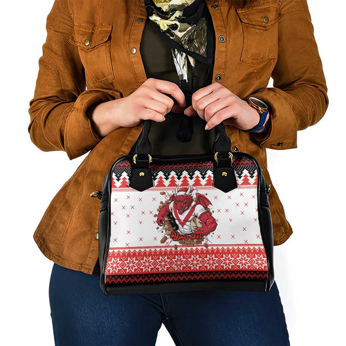 Illawarra Dragons Fire Personalised Shoulder Handbag Christmas Rugby League Spirit - Aussie Hoodie