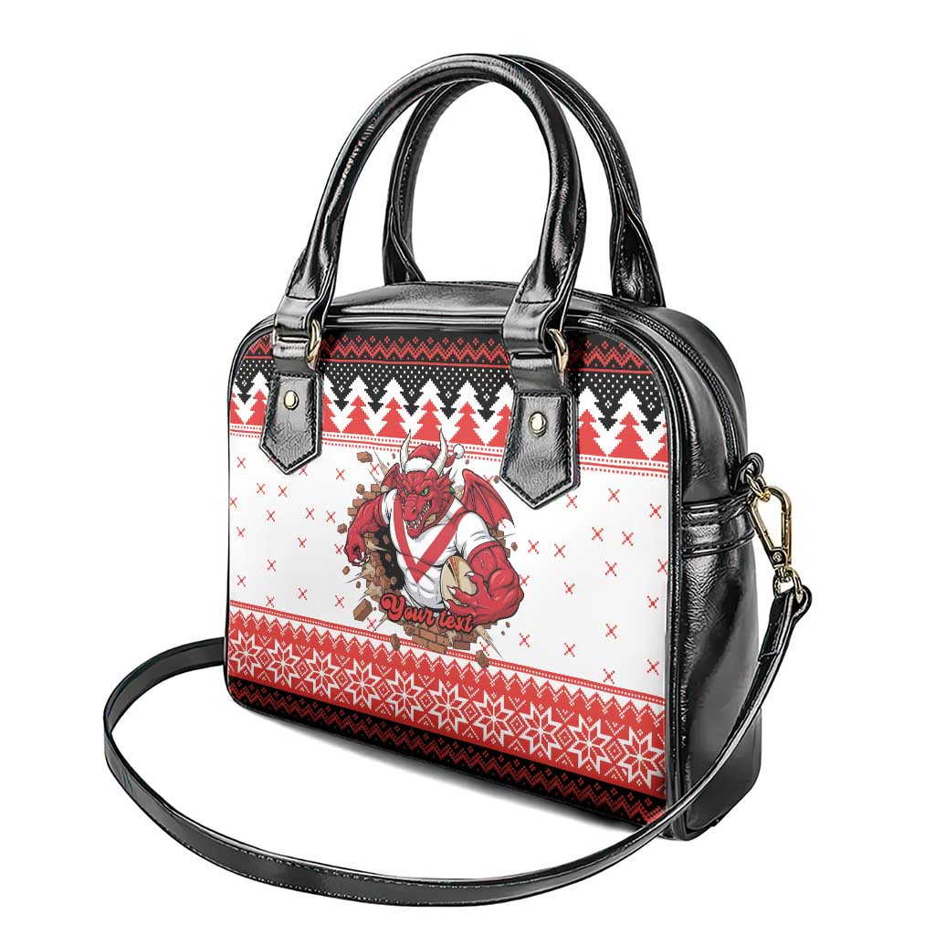 Illawarra Dragons Fire Personalised Shoulder Handbag Christmas Rugby League Spirit - Aussie Hoodie