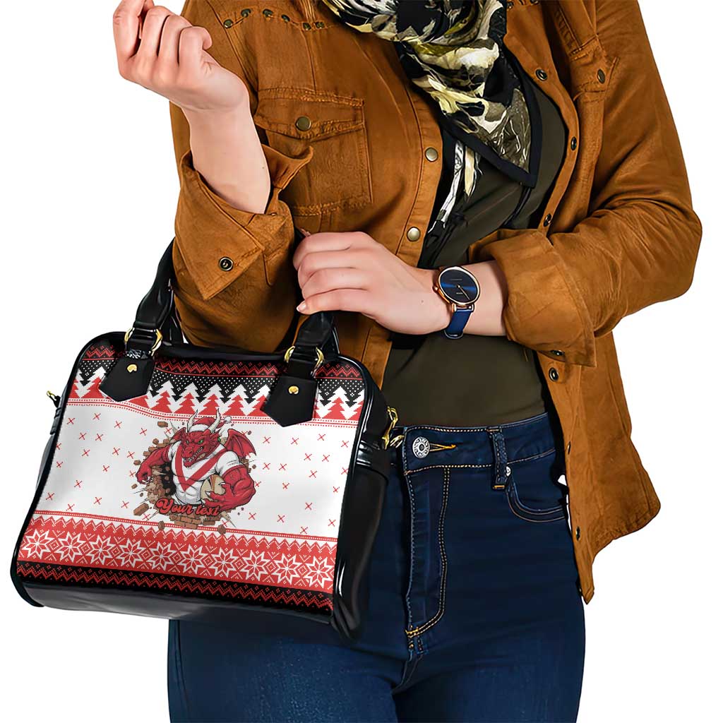 Illawarra Dragons Fire Personalised Shoulder Handbag Christmas Rugby League Spirit - Aussie Hoodie
