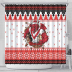 Illawarra Dragons Fire Personalised Shower Curtain Christmas Rugby League Spirit - Aussie Hoodie