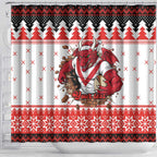 Illawarra Dragons Fire Personalised Shower Curtain Christmas Rugby League Spirit - Aussie Hoodie