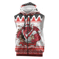 Illawarra Dragons Fire Personalised Sleeveless Zip Hoodie Christmas Rugby League Spirit LT9