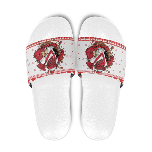 Illawarra Dragons Fire Personalised Slide Sandals Christmas Rugby League Spirit - Aussie Hoodie