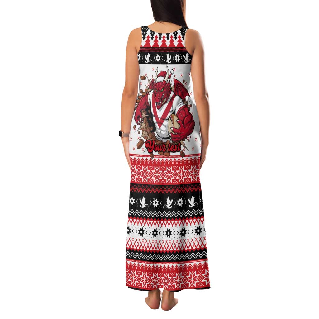 Illawarra Dragons Fire Personalised Tank Maxi Dress Christmas Rugby League Spirit - Aussie Hoodie
