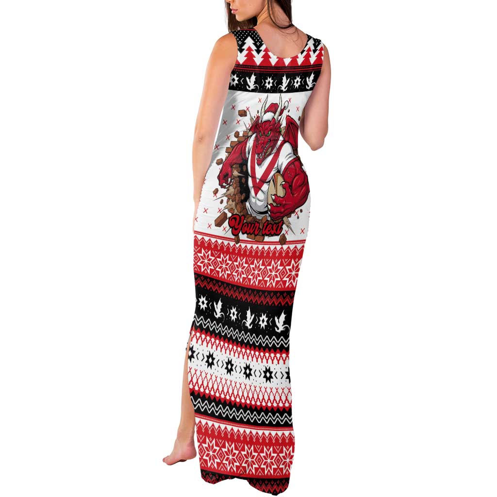 Illawarra Dragons Fire Personalised Tank Maxi Dress Christmas Rugby League Spirit - Aussie Hoodie